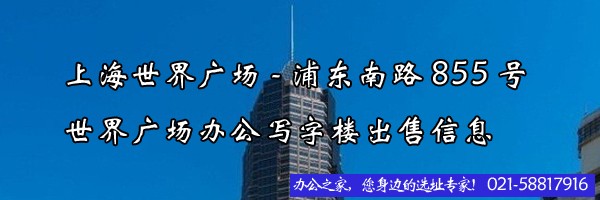 22"上海世界廣場-浦東南路855號世界廣場辦公寫字樓出售信息"